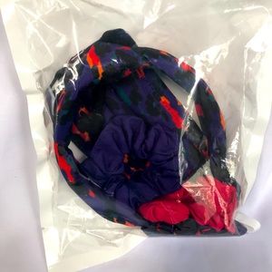 French Connection Headband, Scrunchy, Mask Set